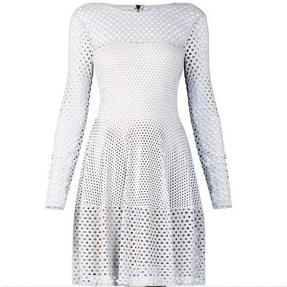 NWT BCBGMAXAZRIA HAZE KYLA A-LINE LONG-SLEEVE DRESS SIZE XS - Picture 2 of 6